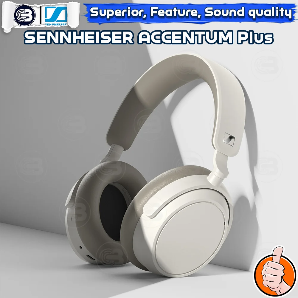 [CoolBlasterThai] SENNHEISER ACCENTUM Plus Wireless WHITE Around-the-ear Sound Quality With ANC