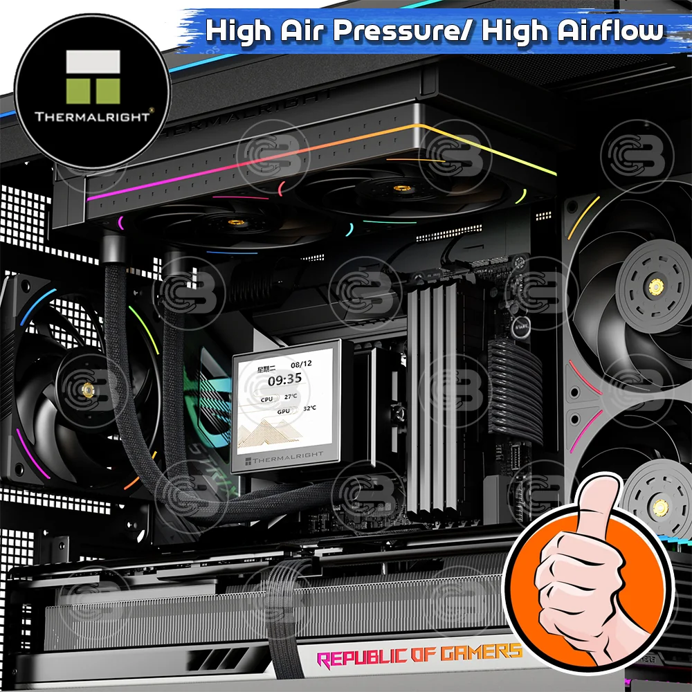 [CoolBlasterThai] Thermalright TL-UB24R Row Reverse Fan Optimized Static Pressure ARGB (size 120 mm.) ประกัน 3 ปี (พัดลม)