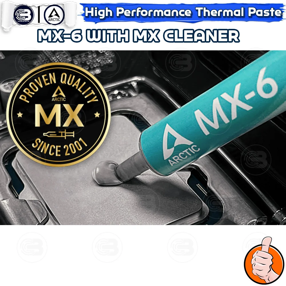 [CoolBlasterThai] ARCTIC Bundle Set MX-6 4g. Thermal compound with 6x MX-Cleaner (ซิลิโคนนำความร้อน)
