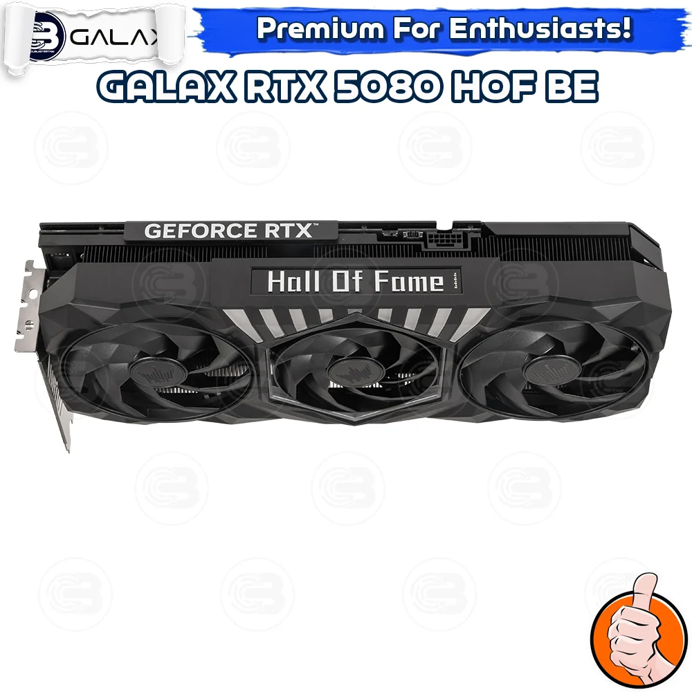 [CoolBlasterThai] GALAX GeForce RTX 5080 HOF Gaming (Black Edition) 16GB GDDR7 (3Y)