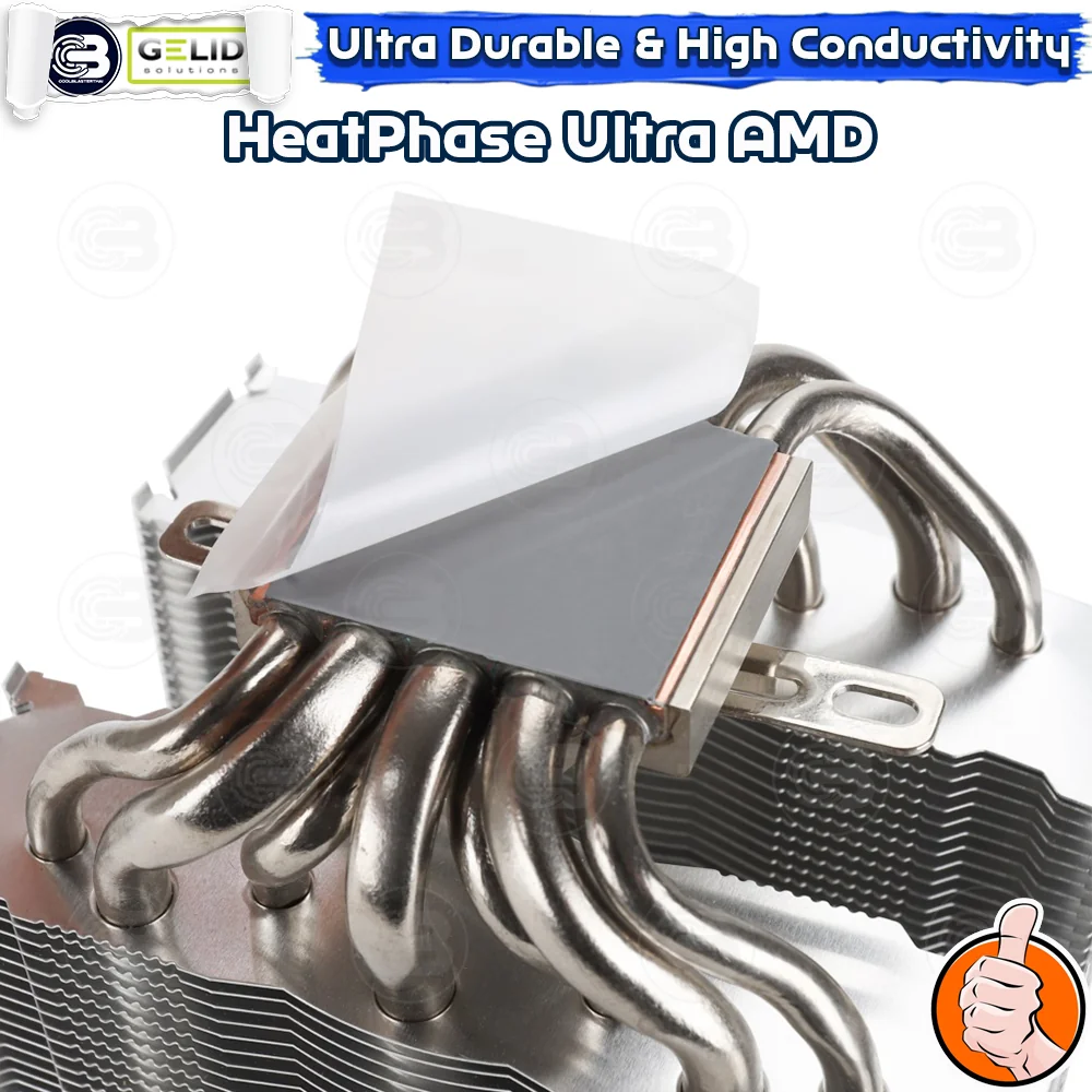 [CoolBlasterThai] GELID Heat Phase Ultra For AMD 40x40 mm. CPU (Phase change thermal interface) (ซิลิโคนนำความร้อน)