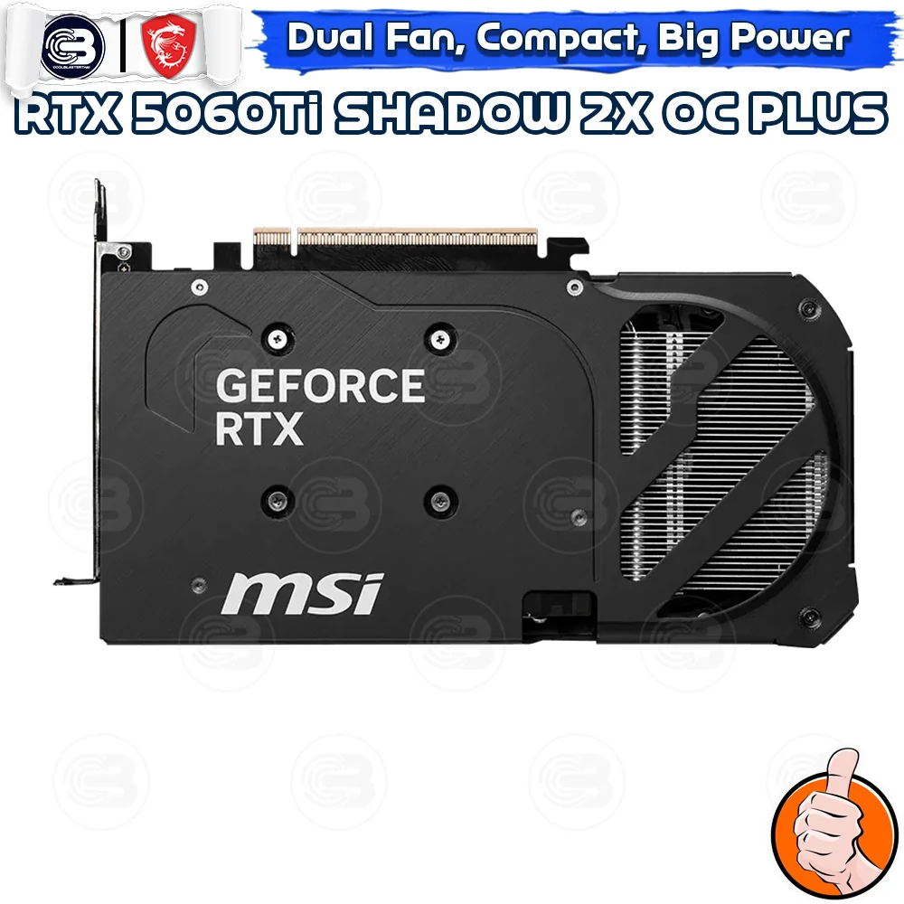 [CoolBlasterThai] MSI GeForce RTX 5060Ti 16G SHADOW 2X OC PLUS GDDR7 (3Y)