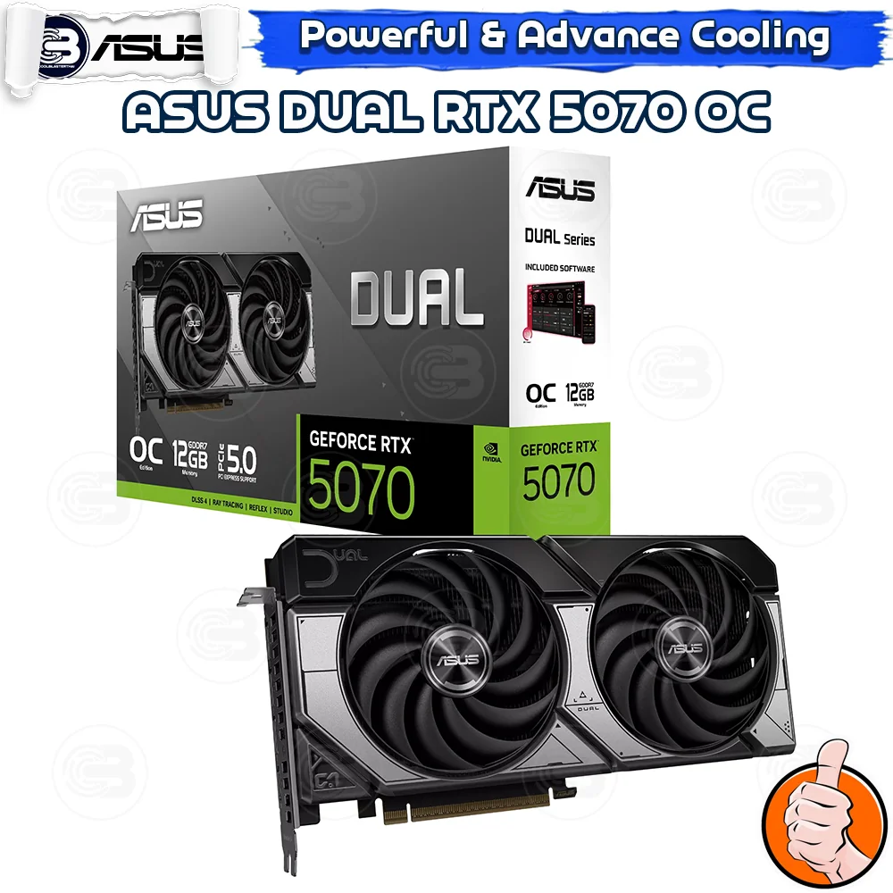 [CoolBlasterThai] ASUS DUAL RTX5070 12GB GDDR7 OC Edition(3Y-ARC)