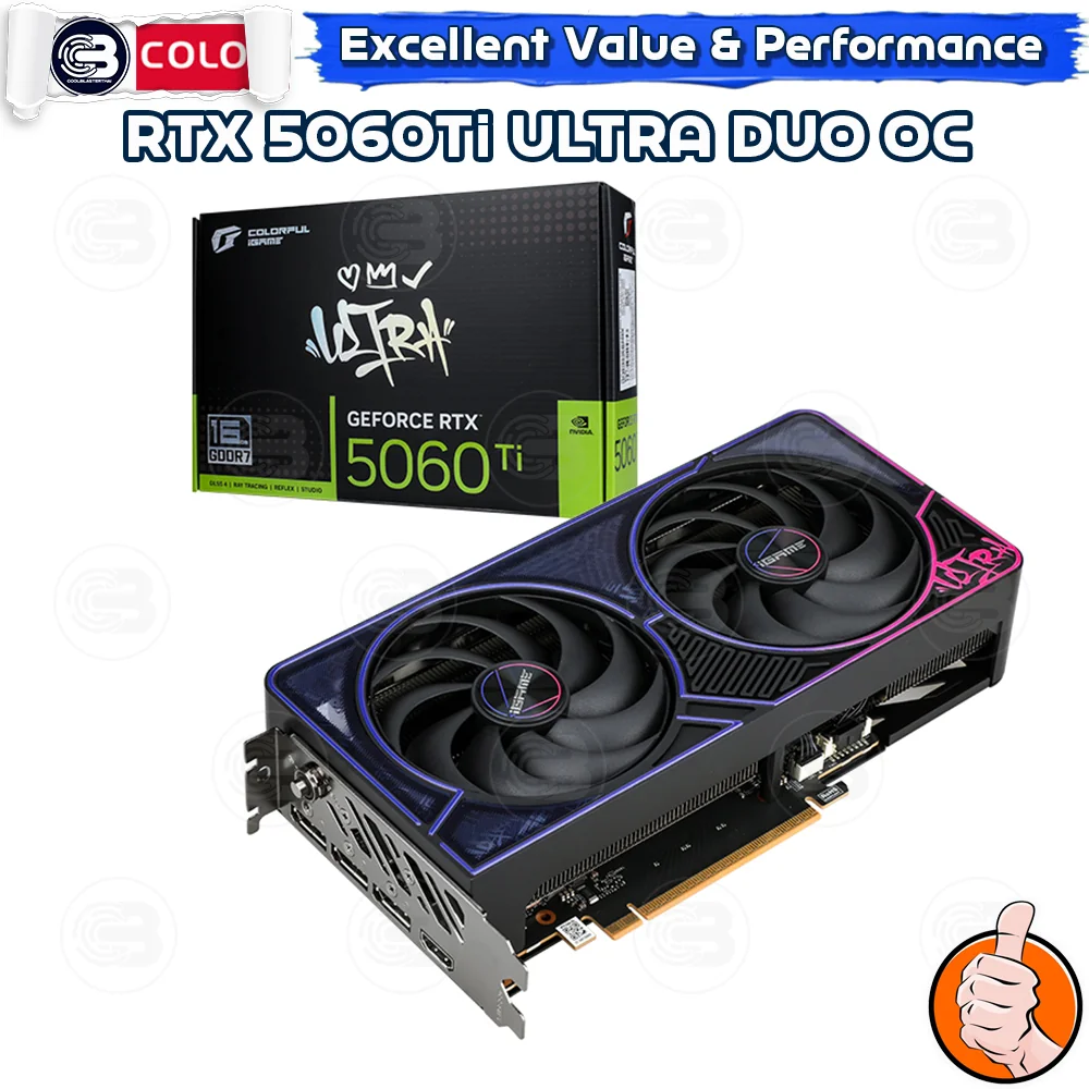 [CoolBlasterThai] COLORFUL iGame GeForce RTX 5060Ti Ultra DUO OC 16GB-V (3Y)