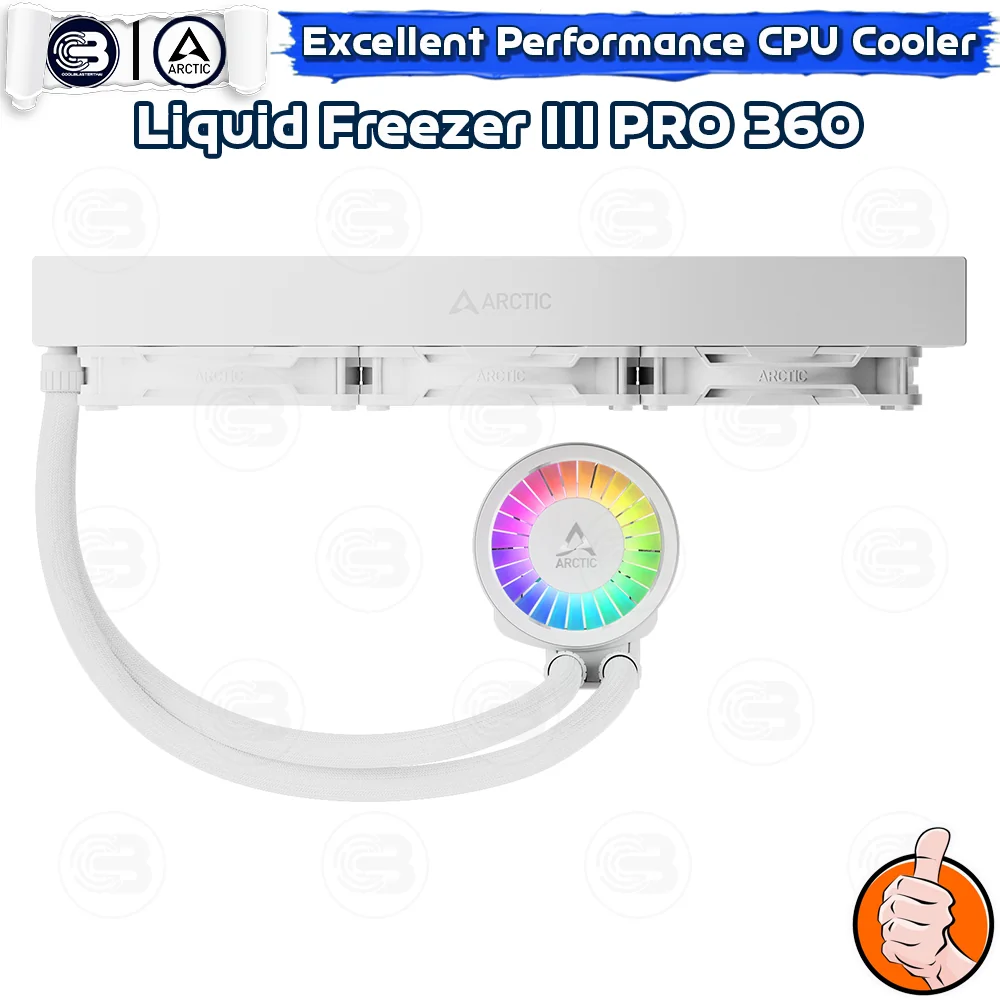 [CoolBlasterThai] ARCTIC Liquid Freezer III Pro 360 A-RGB White (All-In-One CPU Water Cooler) (LGA1851/1700/AM5/AM4)