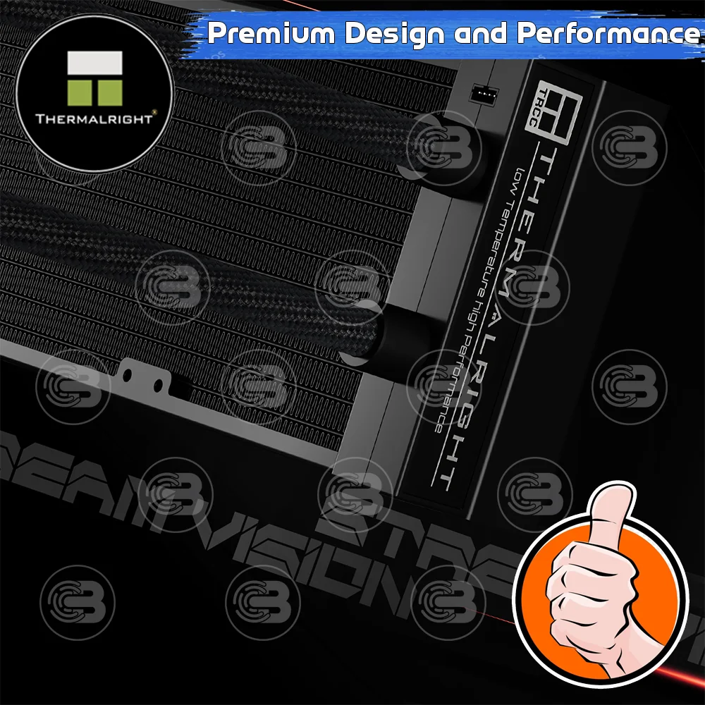 [CoolBlasterThai] Thermalright Stream Vision 360 BLACK 3.5-Inch Screen AIO Liquid CPU Cooler (AM5/LGA1851 Ready) ประกัน 5 ปี