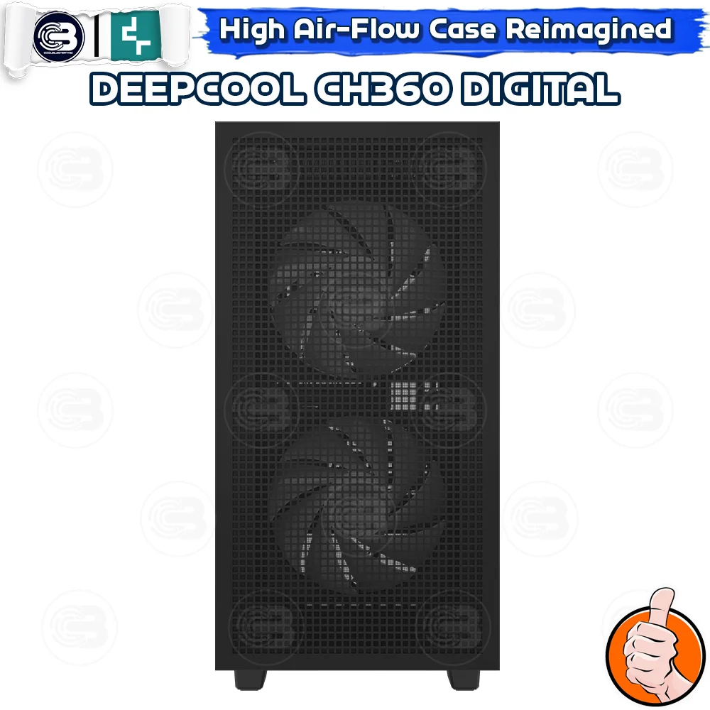[CoolBlasterThai] DEEPCOOL CH360 Digital Micro-ATX High-Airflow PC Case ประกัน 1 ปี (เคสคอมพิวเตอร์)