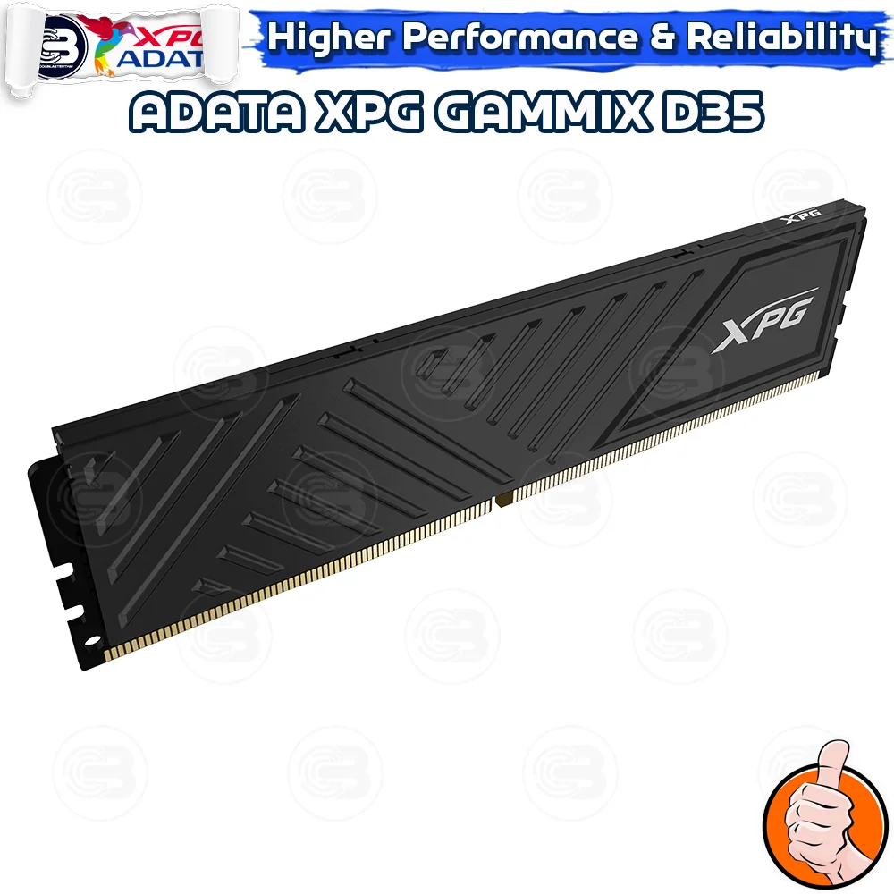 [CoolBlasterThai] ADATA XPG GAMMIX D35 BLACK 16GB (8GBx2) DDR4-3200 CL16-20-20 (LT-Warranty)