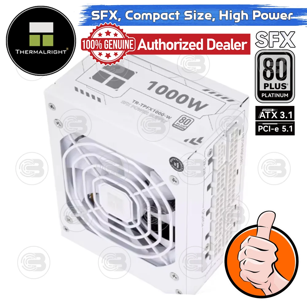 [CoolBlasterThai] Thermalright SFX Power Supply 1000W 80 Plus Platinum Embossed Full Modular (TPFX 1000-W) ประกัน 7 ปี