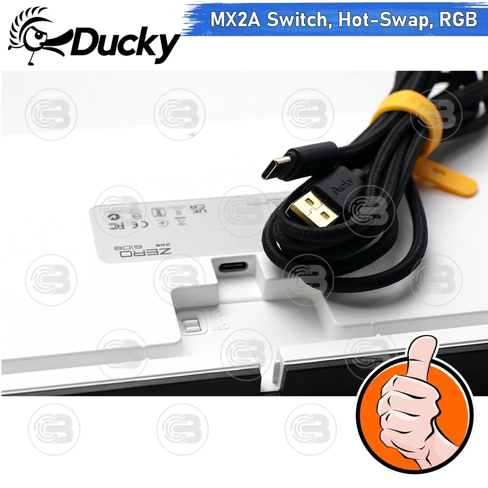 [CoolBlasterThai] Ducky ZERO 6108 Tri-Mode Connectivity RED MX2A Switch 100% TH/EN (คีย์บอร์ด)
