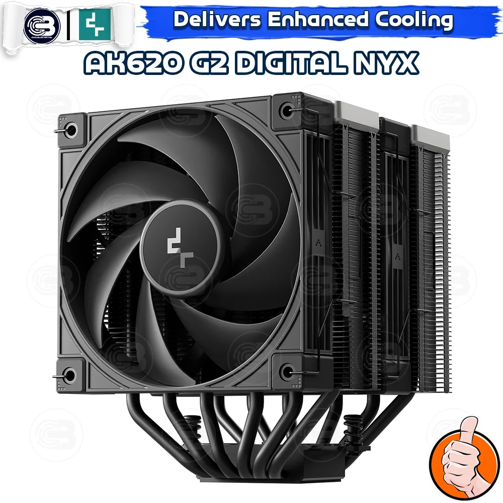 [CoolBlasterThai] DeepCool AK620 G2 Digital NYX Dual Tower CPU Cooler (LGA1851/AM5 Ready)