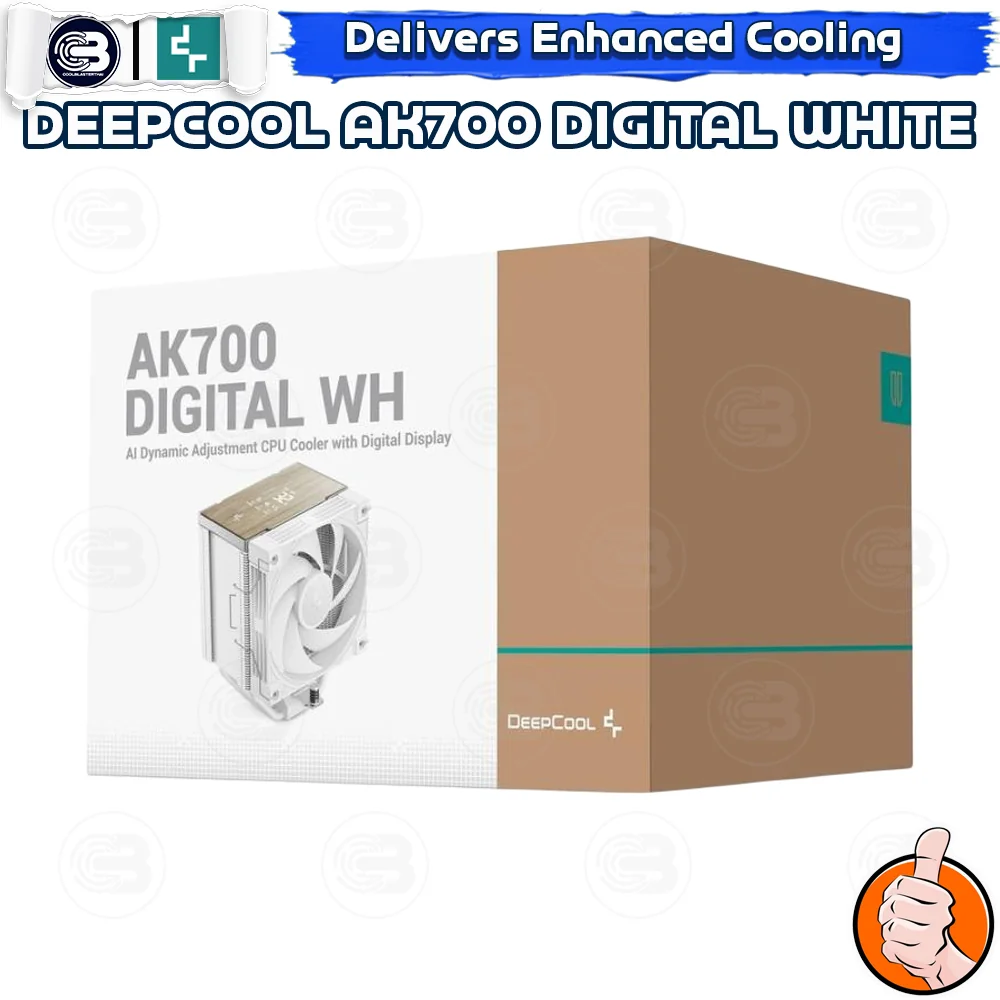 [CoolBlasterThai] DEEPCOOL AK700 DIGITAL WHITE CPU Cooler (LGA1700/AM5 Ready)