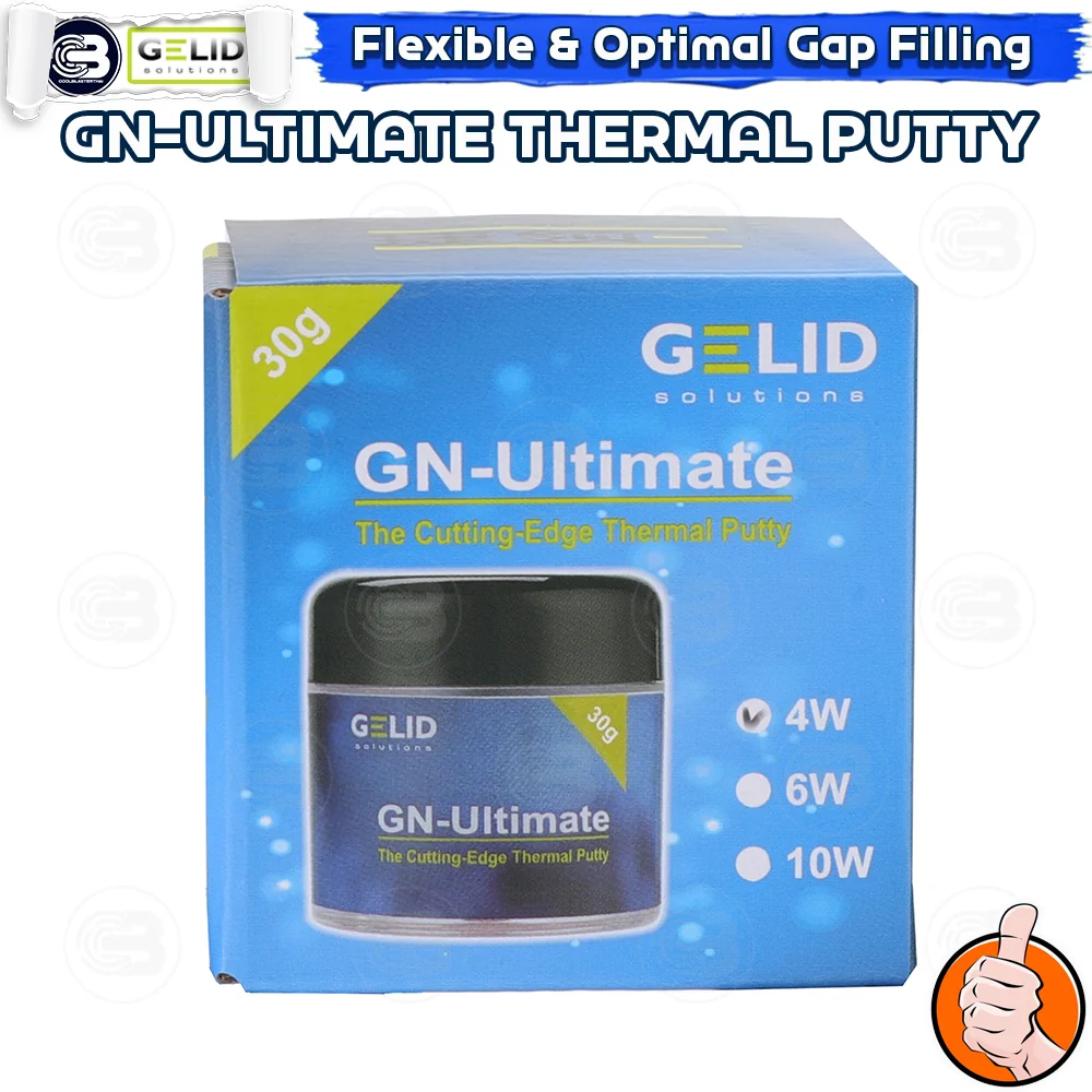 [CoolBlasterThai] GELID GN-Ultimate Thermal Putty 4 Watts 30G. (TN-GN04-01) (พัตตี้)