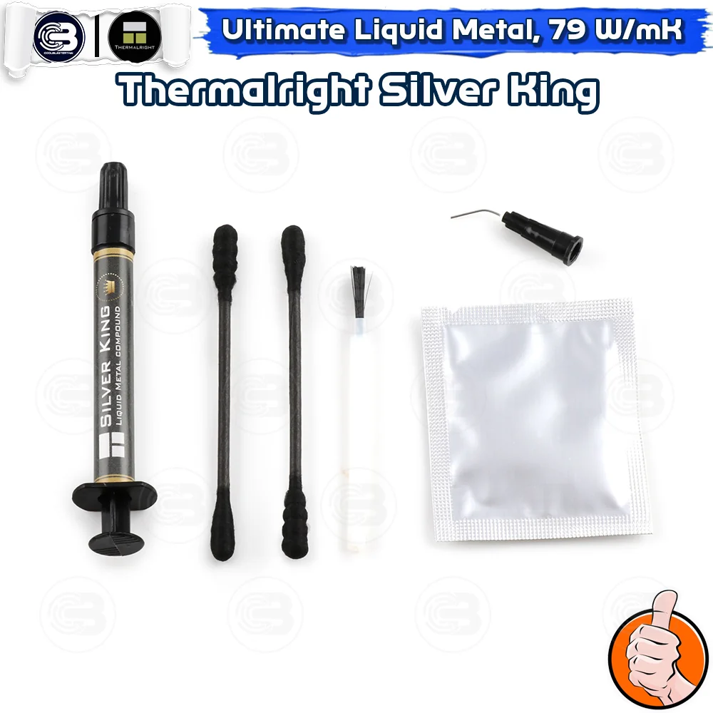 [CoolBlasterThai] THERMALRIGHT Liquid Metal Silver King Thermal Compound 1g./79 W/m.k