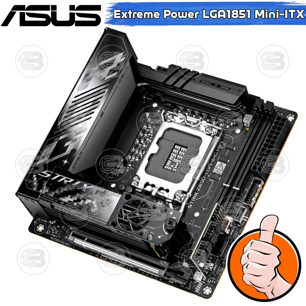 [CoolBlasterThai] ASUS MAINBOARD ROG STRIX Z890-I GAMING WIFI INTEL SOCKET LGA1851 DDR5 MINI-ITX ประกัน 3 ปี