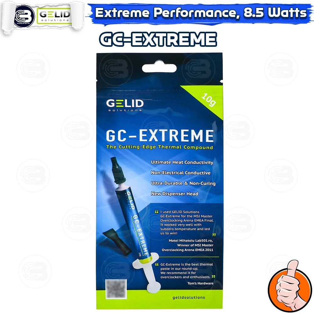 [CoolBlasterThai] GELID GC-Extreme Thermal Compound 10G (TC-GC-03-02) (ซิลิโคนนำความร้อน)