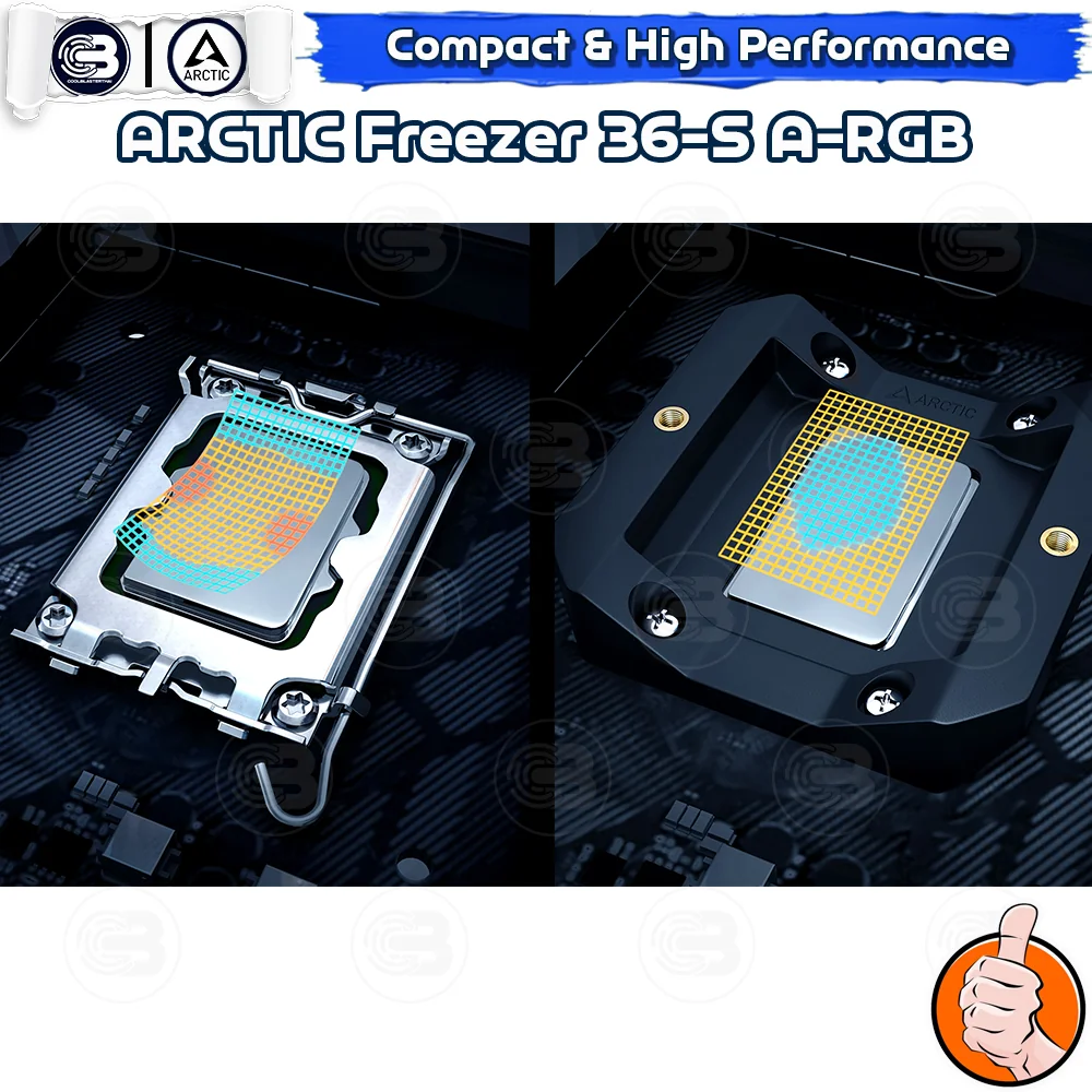 [CoolBlasterThai] ARCTIC FREEZER 36-S A-RGB BLACK CPU Air Cooler (LGA1851/1700/AM5/AM4)