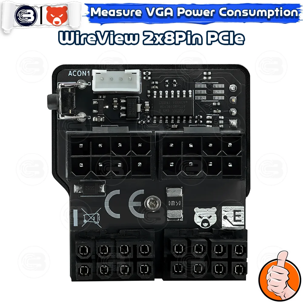 [CoolBlasterThai] THERMAL GRIZZLY WIREVIEW 2x8Pin PCIe Reversed GPU Power Consumption OLED Display (จอแสดงข้อมูลการใช้พลังงาน)