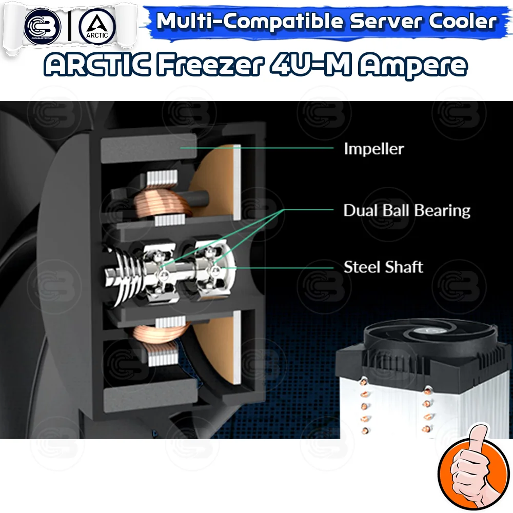 [CoolBlasterThai] ARCTIC FREEZER 4U-M Ampere 4U Single Tower CPU Cooler ประกัน 6 ปี