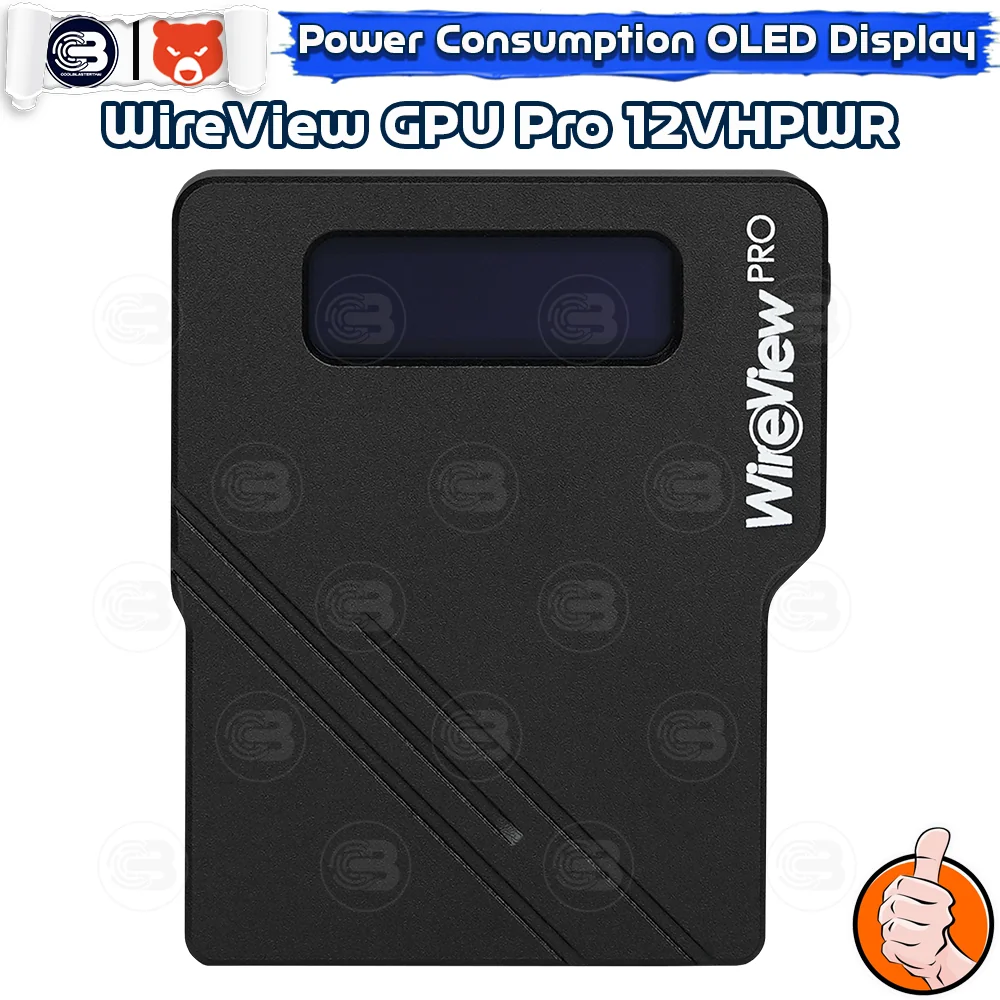 [CoolBlasterThai] THERMAL GRIZZLY WIREVIEW GPU PRO (WV-P-H1N) 12VHPWR Normal GPU Power Consumption OLED Display (จอแสดงข้อมูลการใช้พลังงาน)