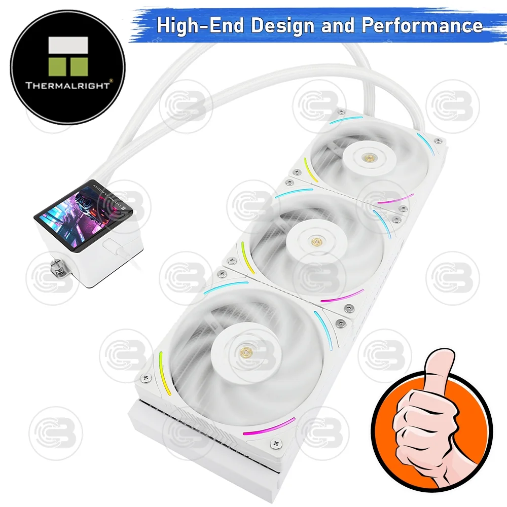 [CoolBlasterThai] Thermalright FROZEN VISION 360 WHITE V2 ARGB AIO Liquid CPU Cooler (AM5/LGA1851 Ready) ประกัน 6 ปี (ชุดระบายความร้อน)