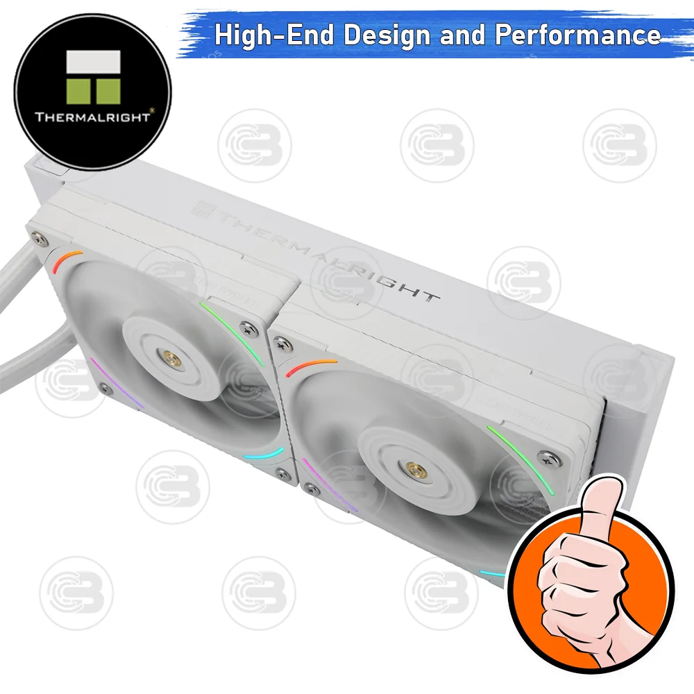 [CoolBlasterThai] Thermalright FROZEN VISION 240 WHITE ARGB AIO Liquid CPU Cooler (AM5/LGA1851 Ready) ประกัน 6 ปี (ชุดระบายความร้อน)
