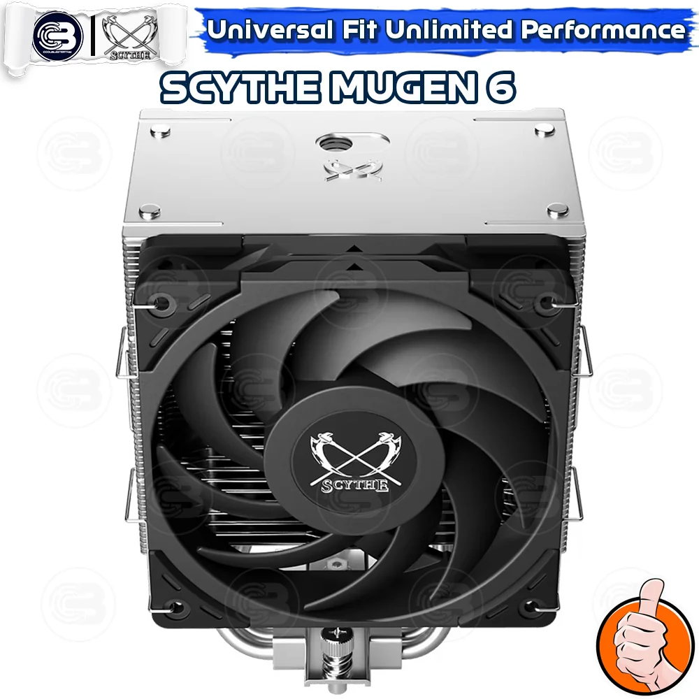 [CoolBlasterThai] SCYTHE MUGEN 6 CPU Cooler Single Tower 6 Heatpipes (AM5/LGA1851 Ready)