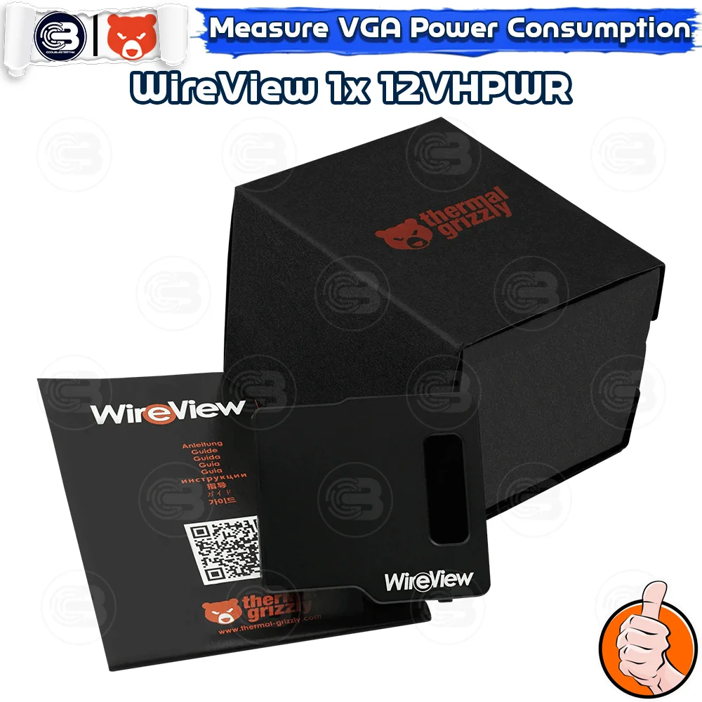 [CoolBlasterThai] THERMAL GRIZZLY WIREVIEW (WV-H1R) 12VHPWR Reversed GPU Power Consumption OLED Display (จอแสดงข้อมูลการใช้พลังงาน)