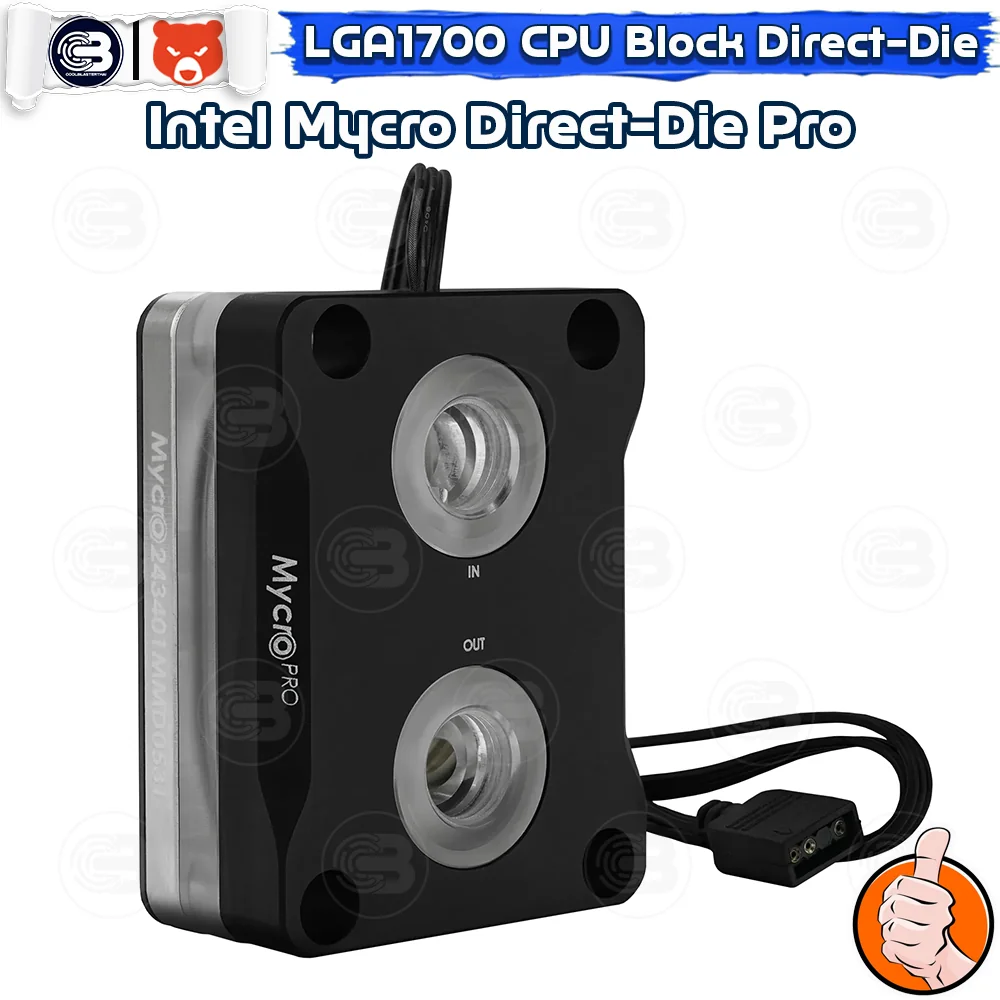 [CoolBlasterThai] THERMAL GRIZZLY INTEL MYCRO DIRECT-DIE PRO LGA1700 12th/13th/14th Gen.(TG-MY-DD-P-RGB-i-V1)