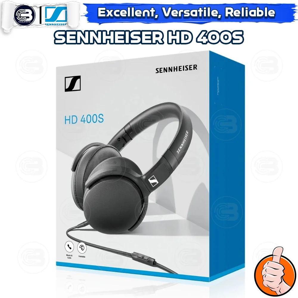 [CoolBlasterThai] SENNHEISER Headphone HD 400S Over-Ear Wired Excellent Sound Quality (1Y)