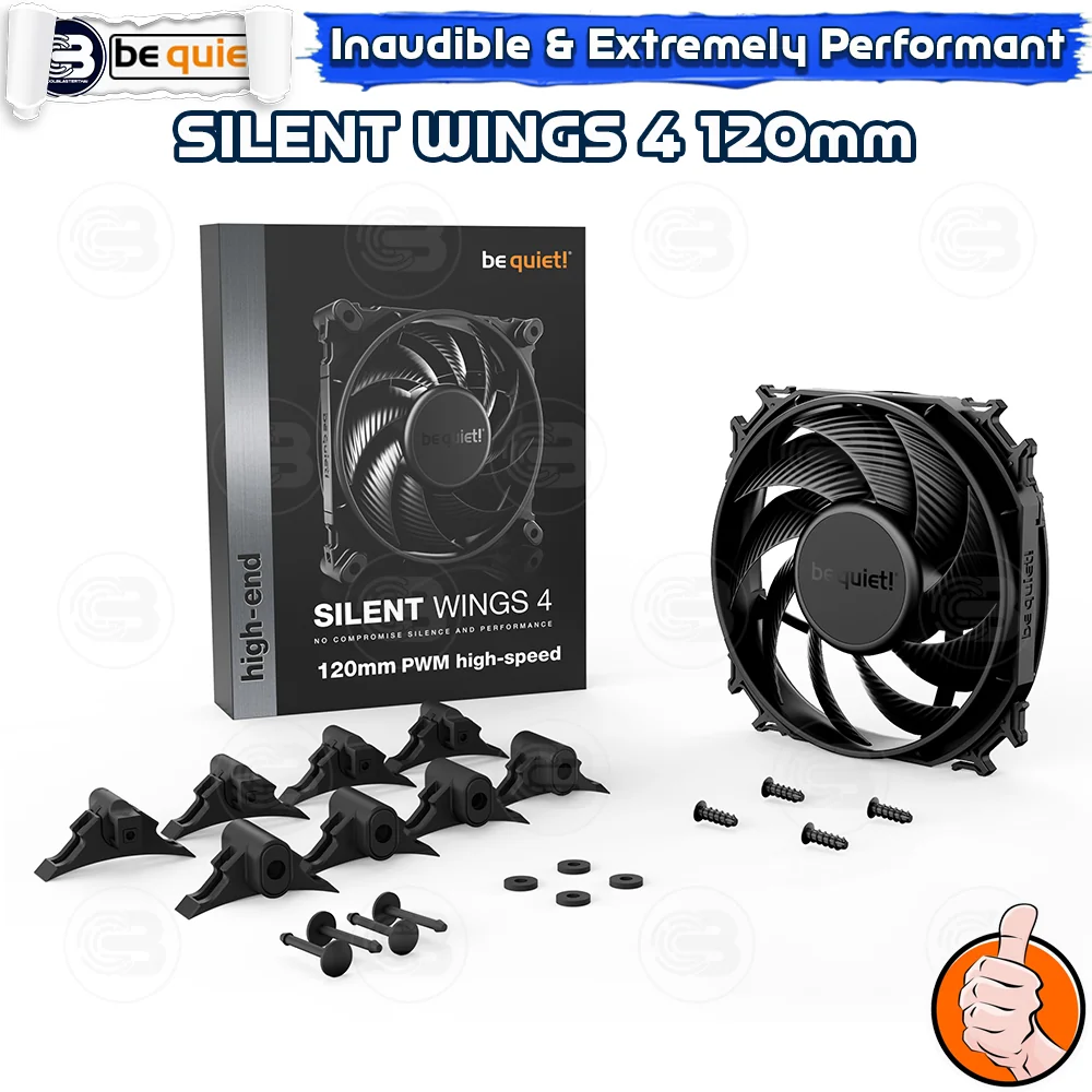 [CoolBlasterThai] Be Quiet Silent Wings 4 120 PWM high-speed PC Fan Case (BL094) ประกัน 5 ปี