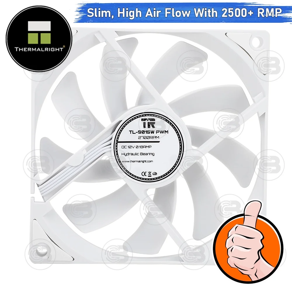[CoolBlasterThai] Thermalright TL-9015W Slim Fan Case 2500+ RMP (size 92 mm.) ประกัน 3 ปี