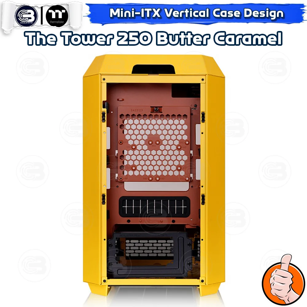 [CoolBlasterThai] THERMALTAKE The Tower 250 Butter Caramel mini-ITX case High-Airflow ประกัน 1 ปี