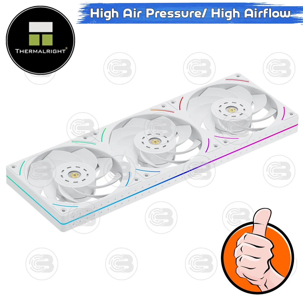 [CoolBlasterThai] Thermalright TL-UB36RW Row Reverse Fan Optimized Static Pressure ARGB (size 120 mm.) (พัดลม)