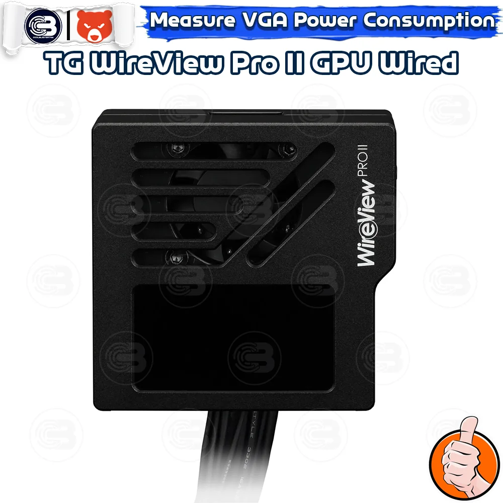 [CoolBlasterThai] THERMAL GRIZZLY WIREVIEW PRO II WIRED (TG-WV-P2-H19W) GPU Power Consumption TFT-IPS Display (จอแสดงข้อมูลการใช้พลังงาน)