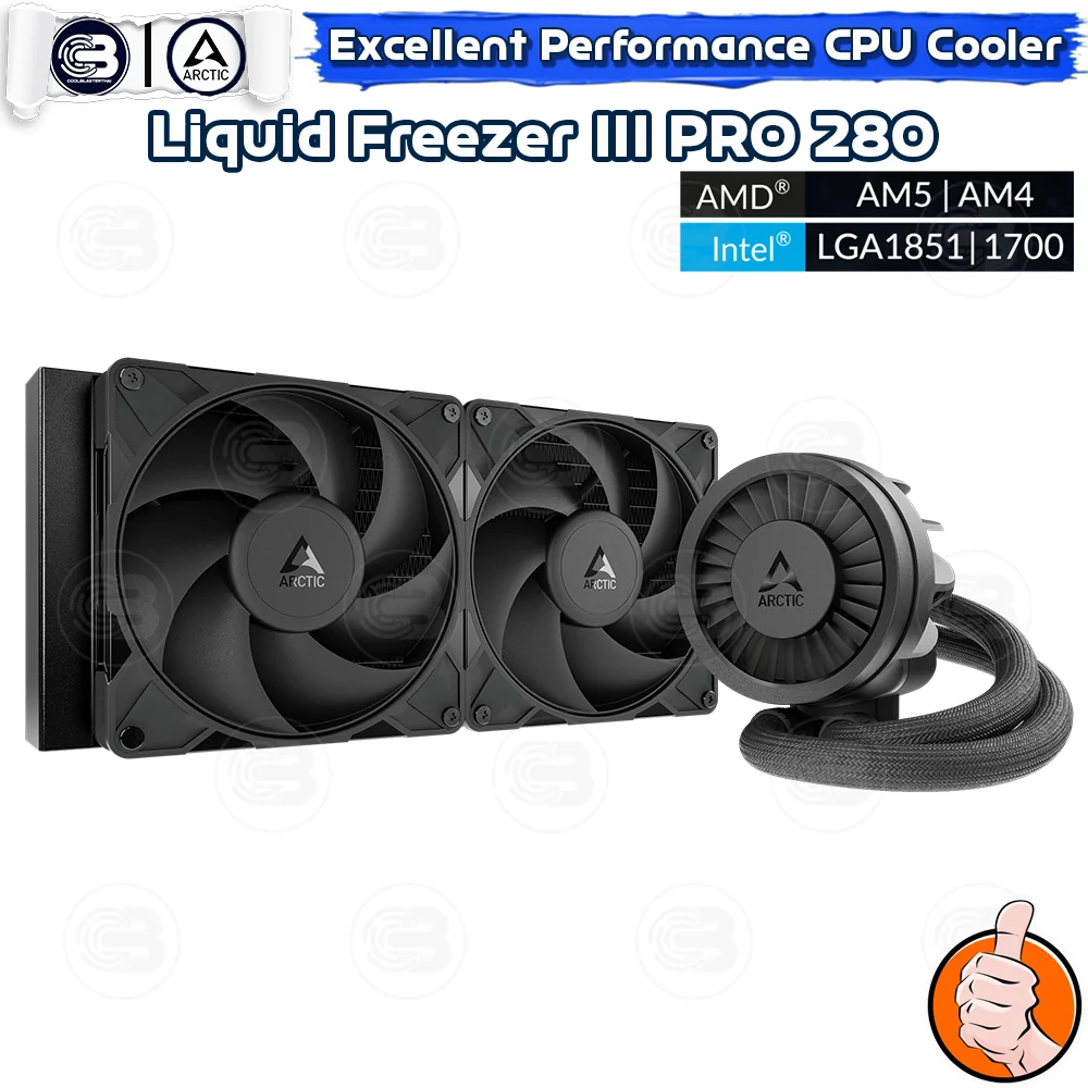 [CoolBlasterThai] ARCTIC Liquid Freezer III PRO 280 Black (All-In-One CPU Water Cooler) (LGA1851/1700/AM5/AM4)