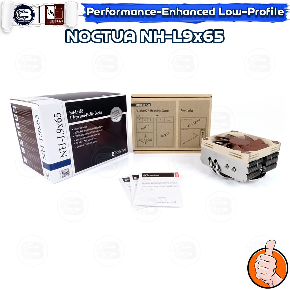 [CoolBlasterThai] NOCTUA NH-L9x65 Low-porfile Heat Sink CPU Cooler (AM5/LGA1851 Ready) ประกัน 6 ปี