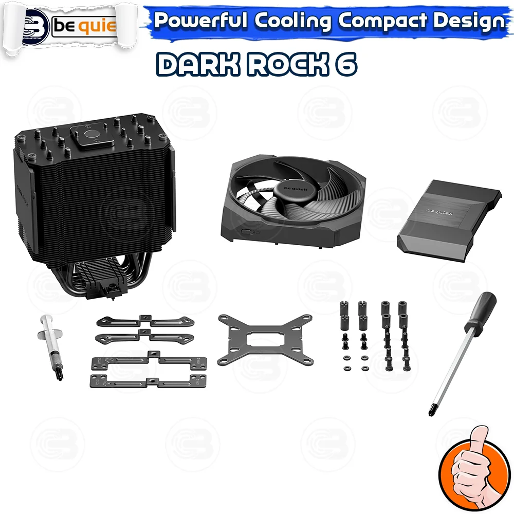 [CoolBlasterThai] Be Quiet Dark Rock 6 Heat Sink CPU Cooler (AM5/LGA1851 Ready) (BK046) ประกัน 3 ปี