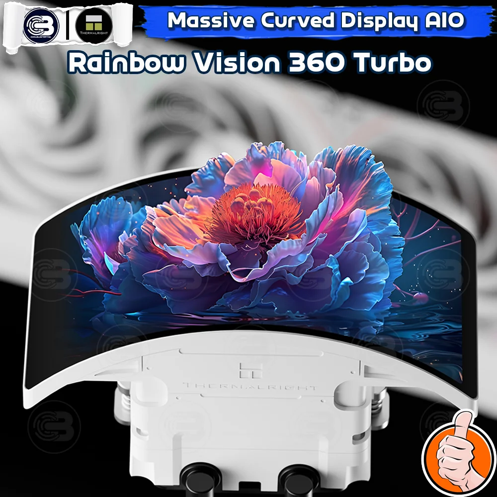 [CoolBlasterThai] Thermalright Rainbow Vision 360 Turbo ARGB WHITE AIO Liquid CPU Cooler (AM5/LGA1851 Ready) ประกัน 6 ปี (ชุดระบายความร้อน)