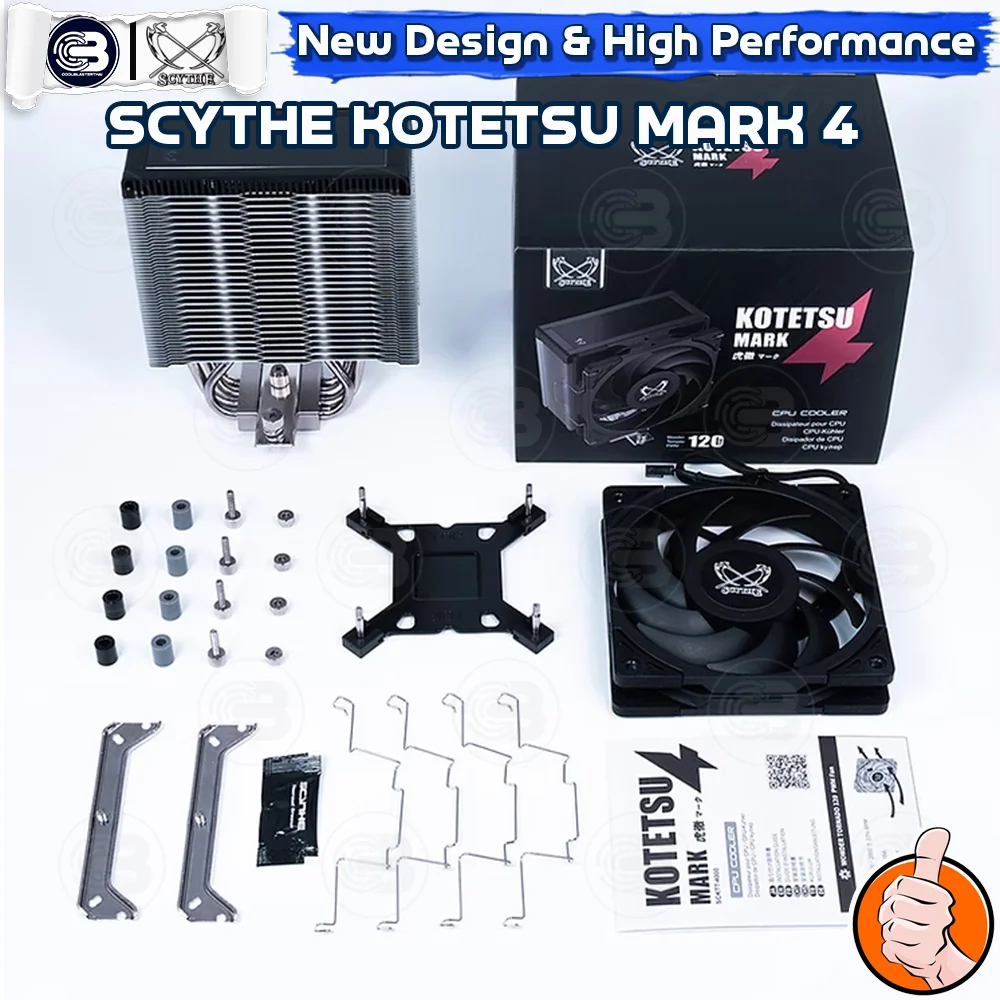 [CoolBlasterThai] SCYTHE KOTETSU MARK 4 CPU Cooler Single Tower 4 Heatpipes (AM5/LGA1851 Ready)