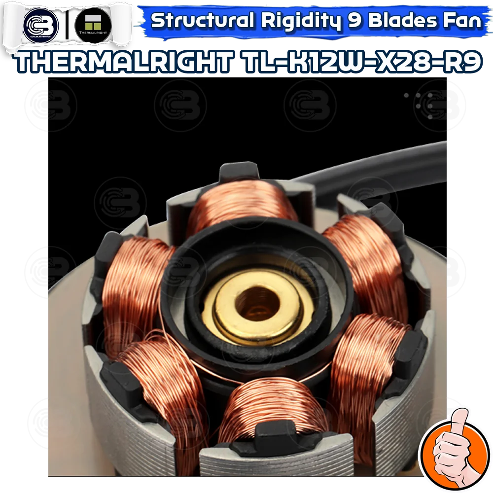 [CoolBlasterThai] THERMALRIGHT TL-K12W-X28-R9 PC Fan A-RGB 9-BLADES WHITE 2400 RPM (size 120 mm.)