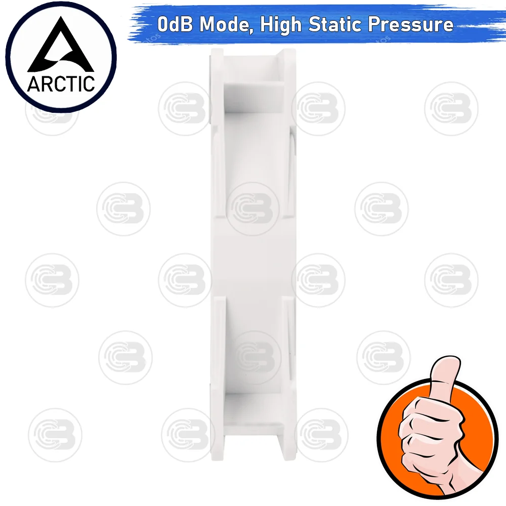 [CoolBlasterThai] ARCTIC P14 White PWM PST A-RGB 0dB (size 140 mm.) PC Fan Case ประกัน 6 ปี