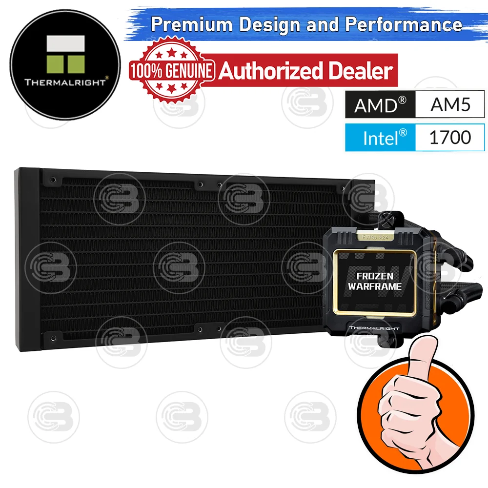 [CoolBlasterThai] Thermalright FROZEN WARFRAME X 240 BLACK (FANLESS) AIO Liquid CPU Cooler (AM5/LGA1851 Ready)