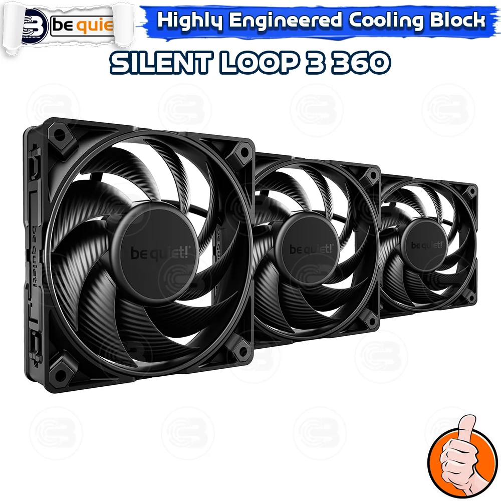 [CoolBlasterThai] Be Quiet Silent Loop 3 360 AIO Water Cooling CPU Cooler (AM5/LGA1851 Ready) (BW025) ประกัน 3 ปี