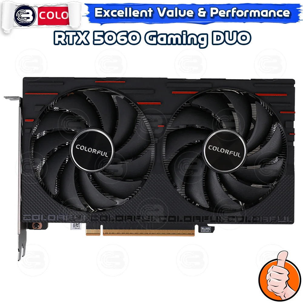 [CoolBlasterThai] COLORFUL VGA GeForce RTX5060 Gaming DUO 8GB GDDR7 (3Y)
