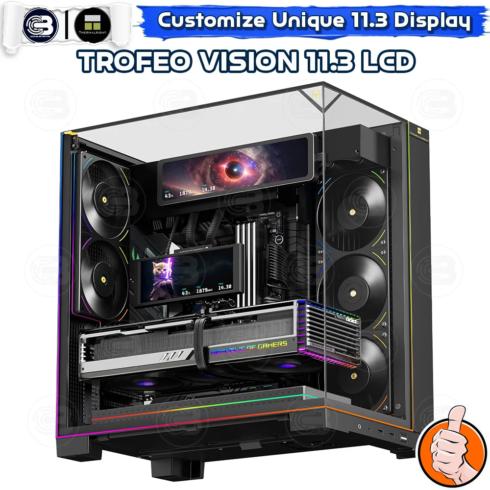 [CoolBlasterThai] Thermalright Trofeo Vision 11.3 IPS LCD 1920×400 BLACK ประกัน 1 ปี (จอแสดงผล)