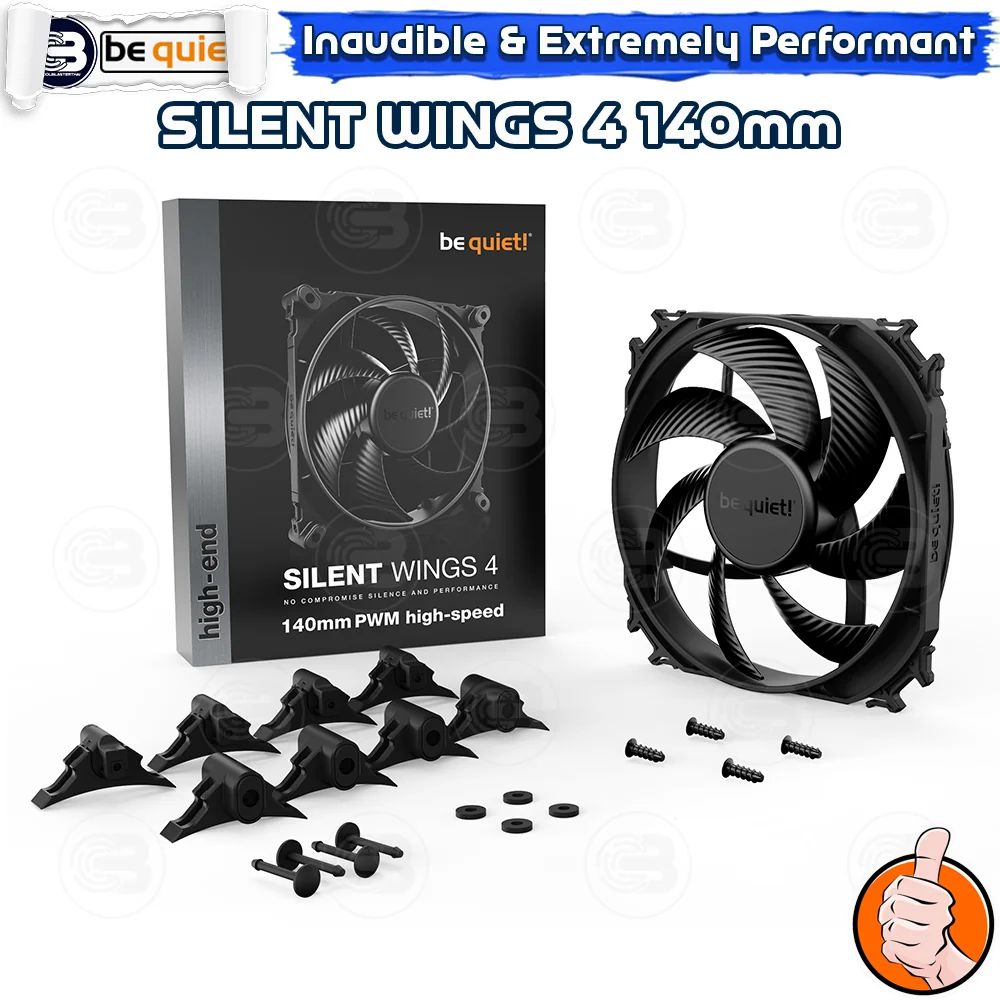 [CoolBlasterThai] Be Quiet Silent Wings 4 140mm PWM high-speed PC Fan Case (BL097) ประกัน 5 ปี