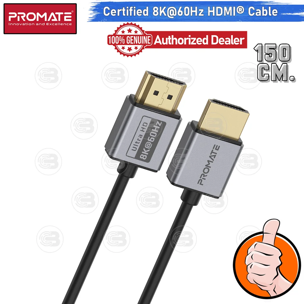 [CoolBlasterThai] PROMATE HDMI To HDMI 8K@60Hz 1.5M (PRIMELINK8K-150) (2Y Warranty)