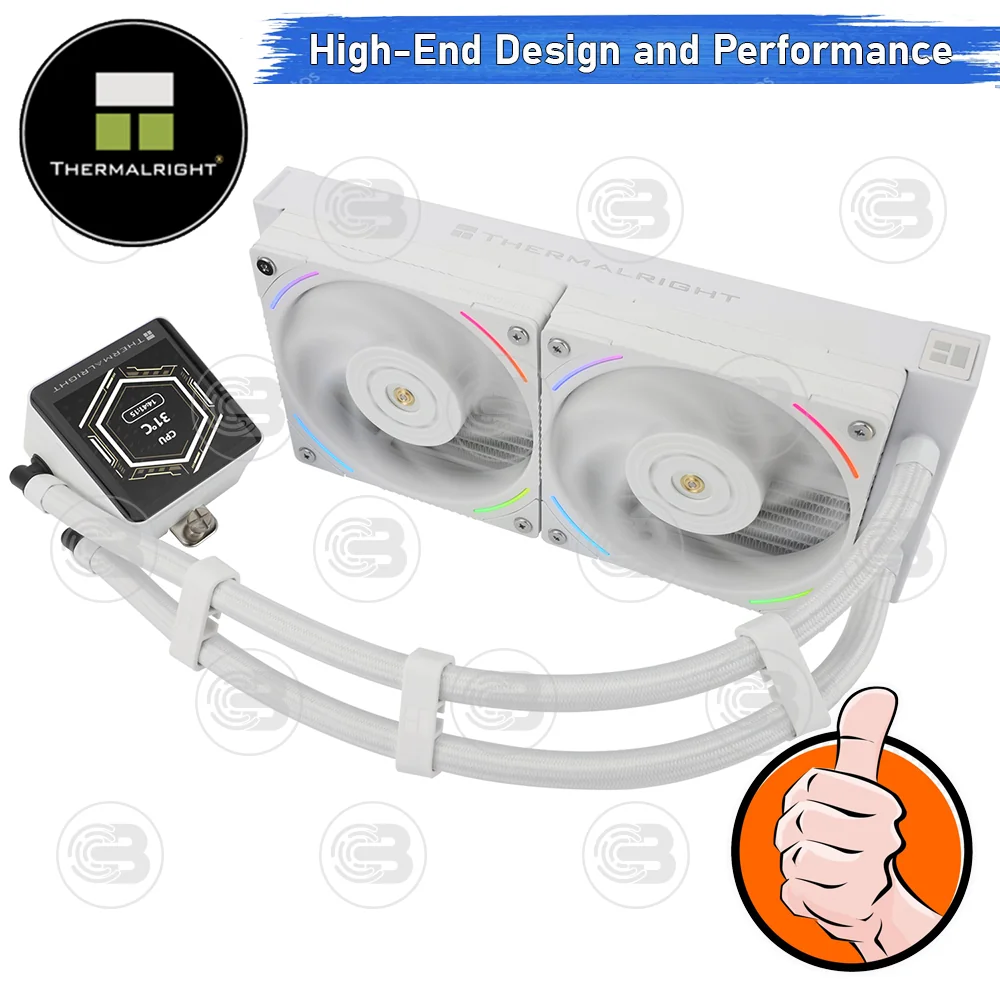[CoolBlasterThai] Thermalright FROZEN VISION 240 WHITE ARGB AIO Liquid CPU Cooler (AM5/LGA1851 Ready) ประกัน 6 ปี (ชุดระบายความร้อน)