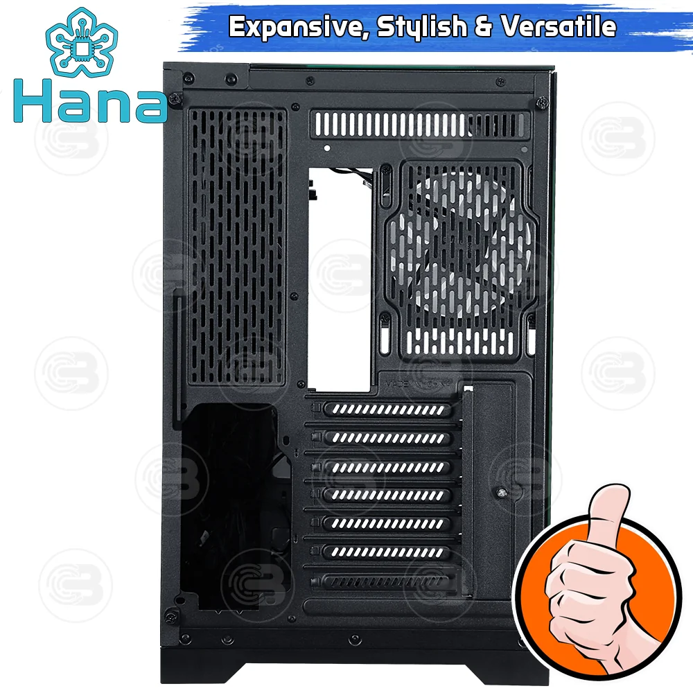 [CoolBlasterThai] Hana Inno HI103B Mid-Tower Tempered Glass PC Case Black ประกัน 1 ปี